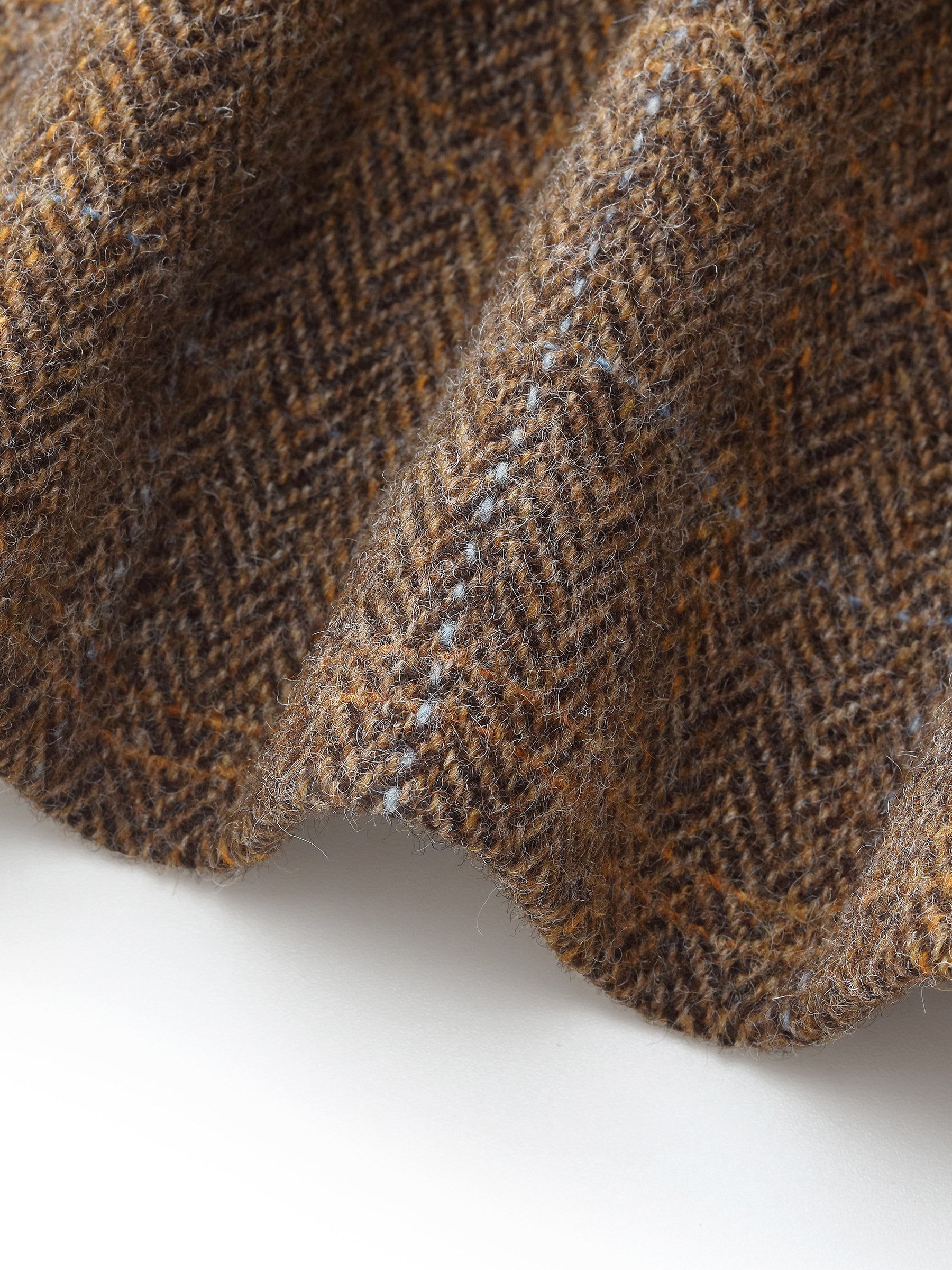 100% Wool Plaid Collarless Women Blazer