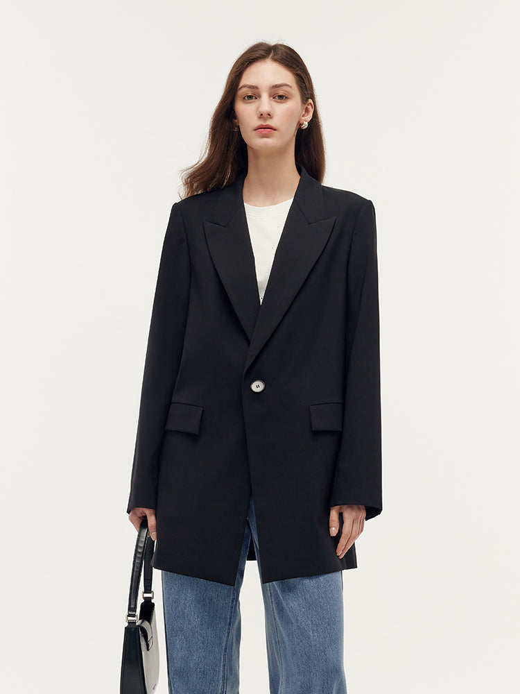 Machine Washable Wool Unisex Blazer