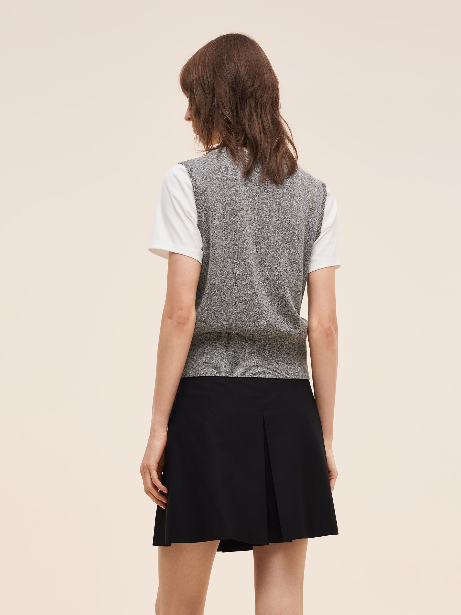 Lyocell Cotton Blend Women Mock Layered T-shirt