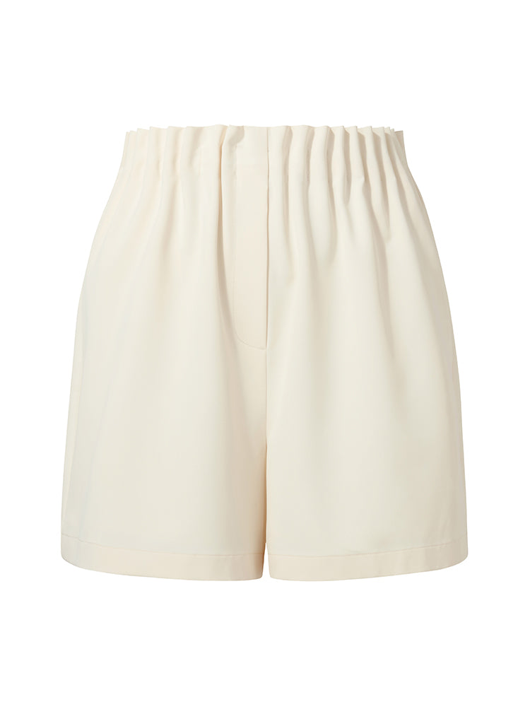 Stretch Elastic Waist A-Line Women Shorts