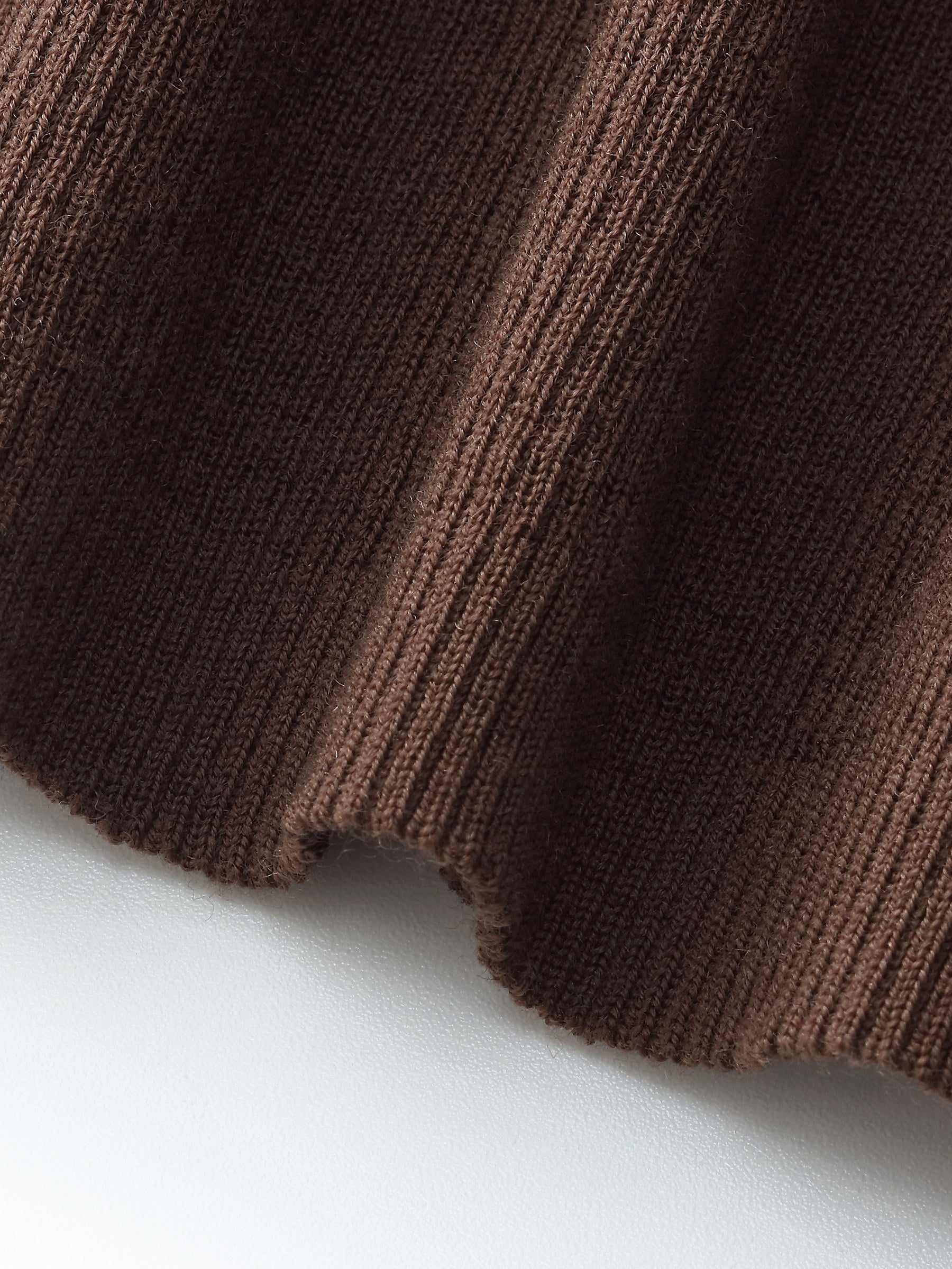 100% Machine Washable Wool Mock Neck Women Knit Top