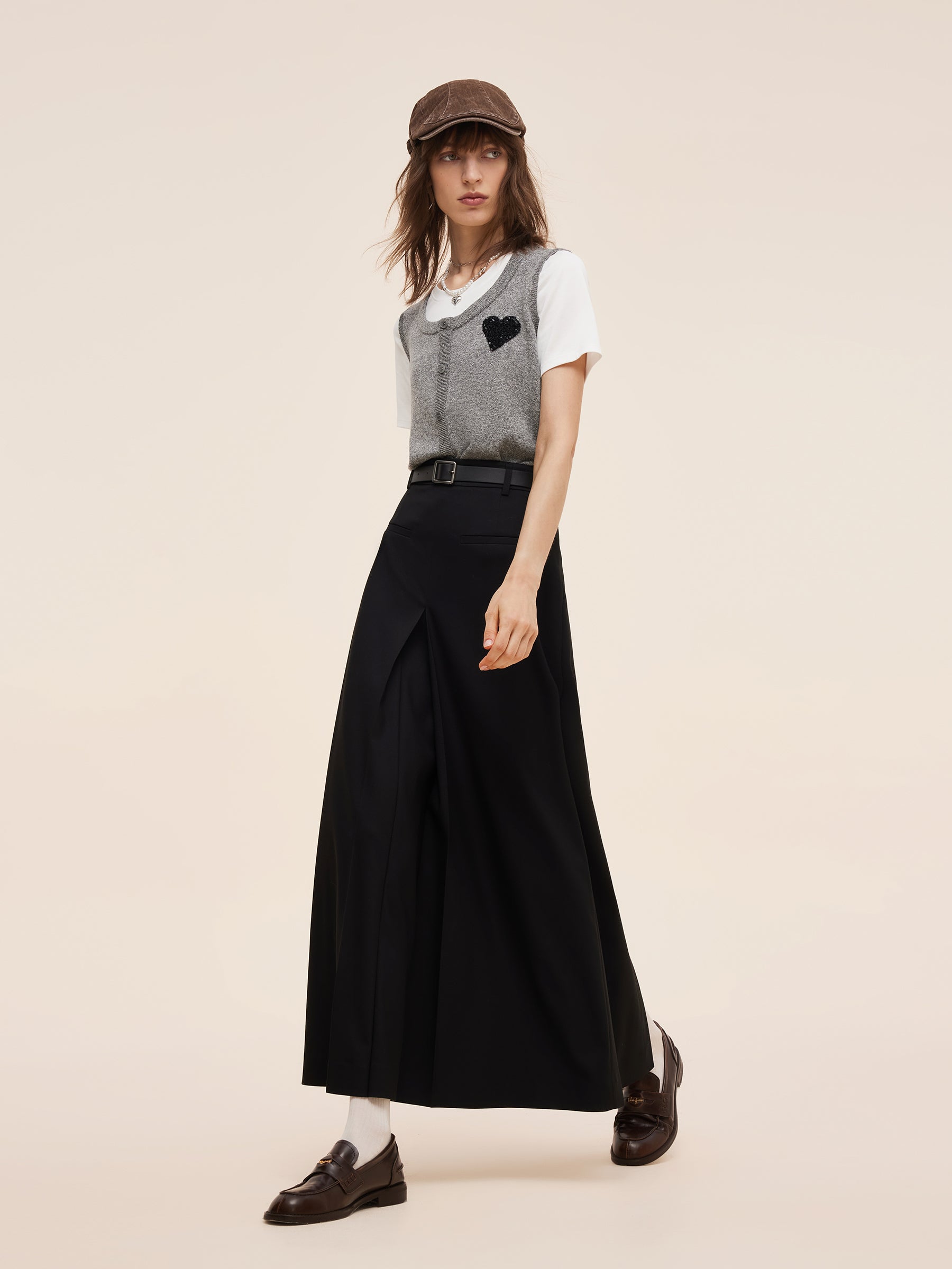 Lyocell Cotton Blend Women Mock Layered T-shirt