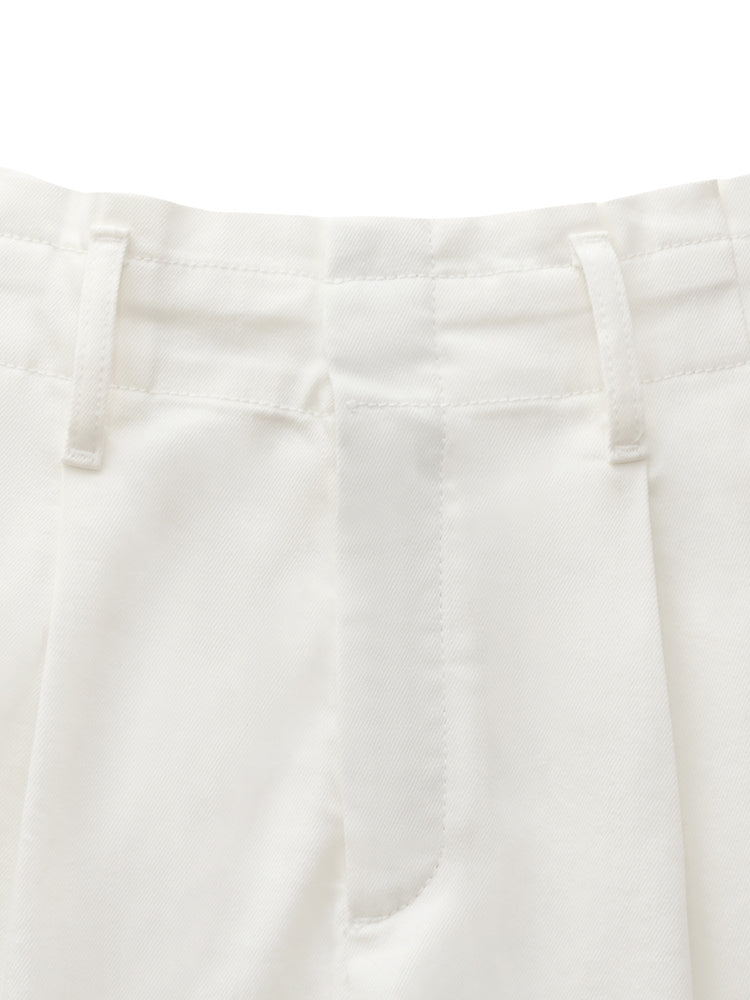 Denim Oil-Resistant Women Shorts With Belt