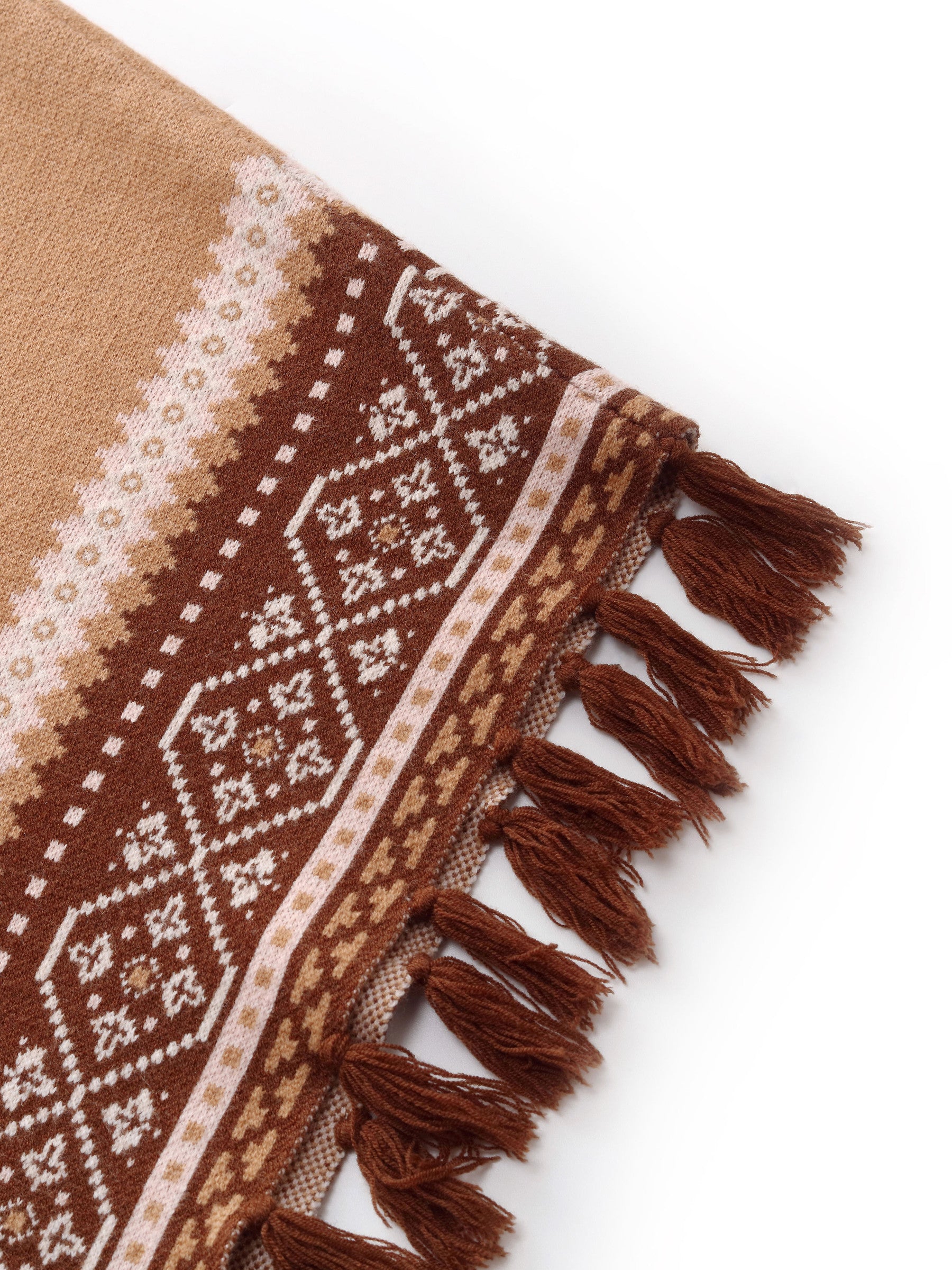 Pre-Order Loose Fringe Women Poncho Sweater