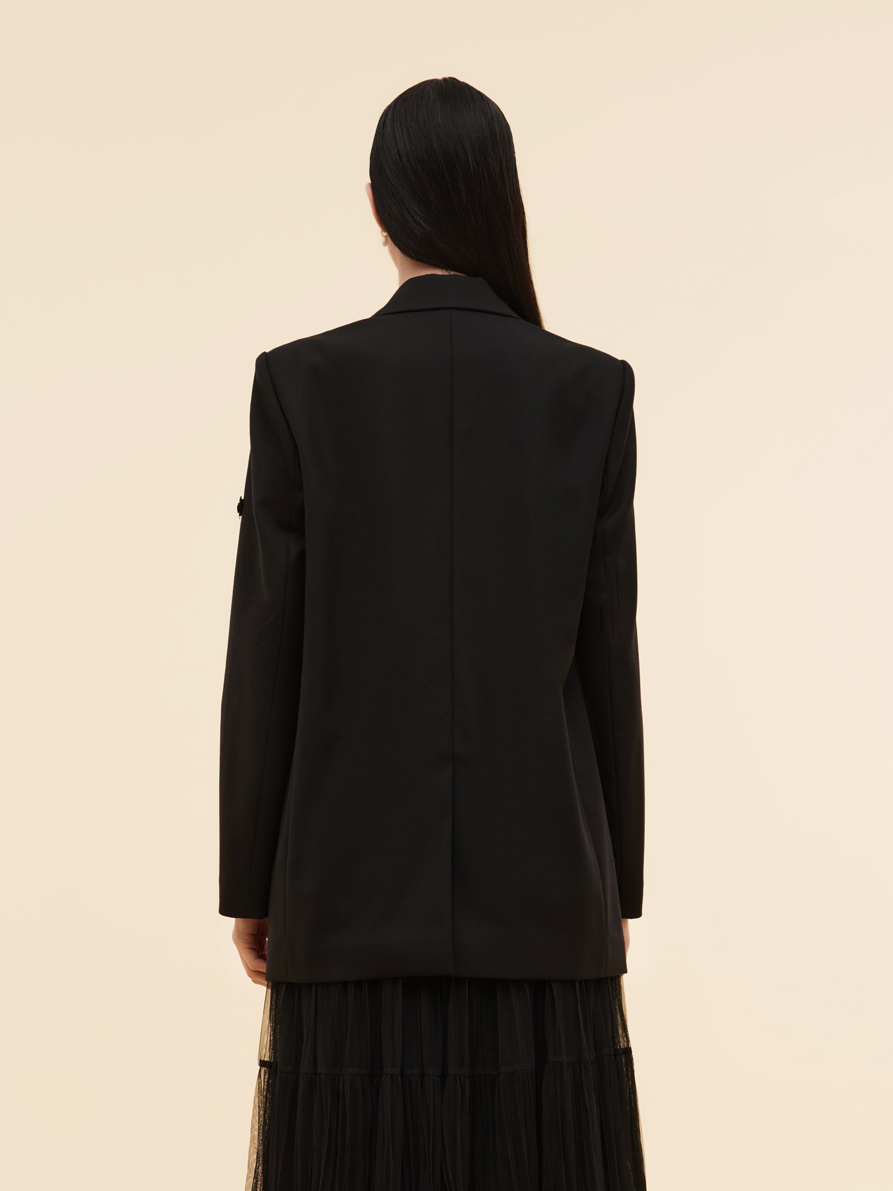 100% Worsted Wool Beaded Women Blazer