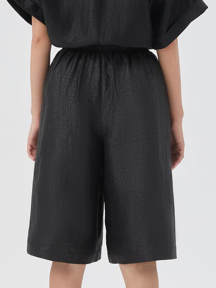 18 Momme Xiang Yun Silk Bermuda Shorts