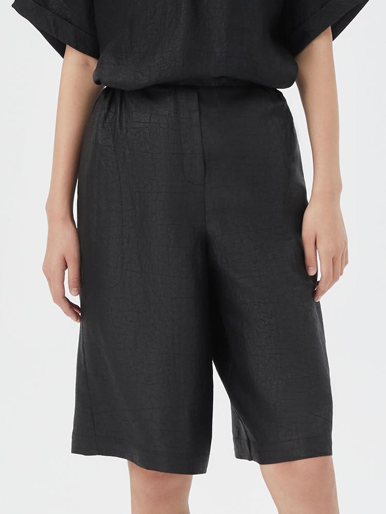 18 Momme Xiang Yun Silk Bermuda Shorts
