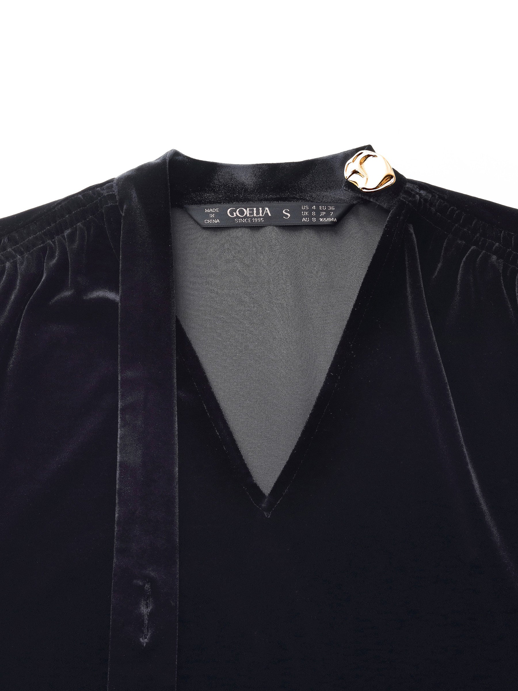 Velvet Ribbon V-Neck Ruffle Hem Women Mini Dress