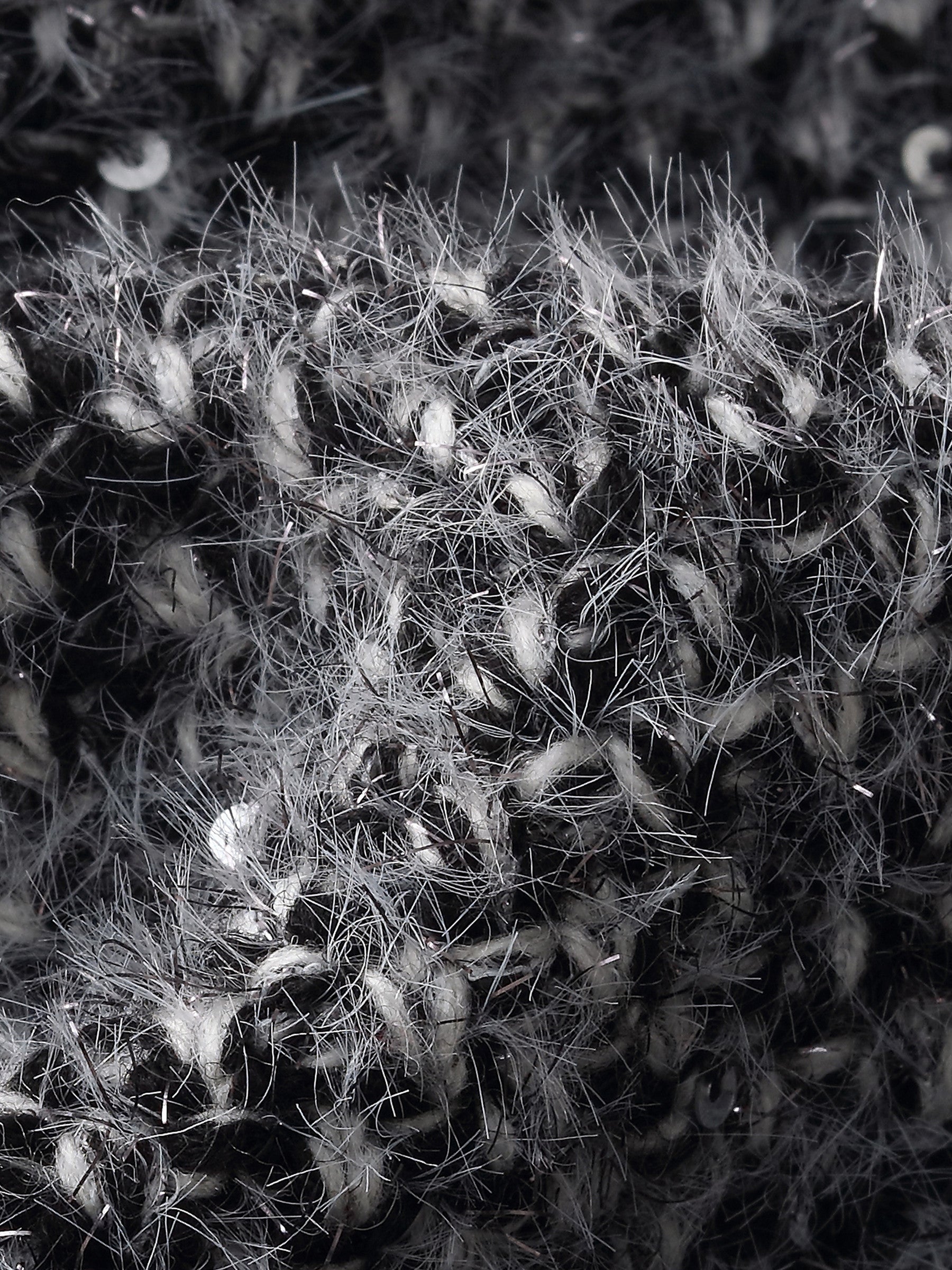 Frayed Trim Sequins Women Vest