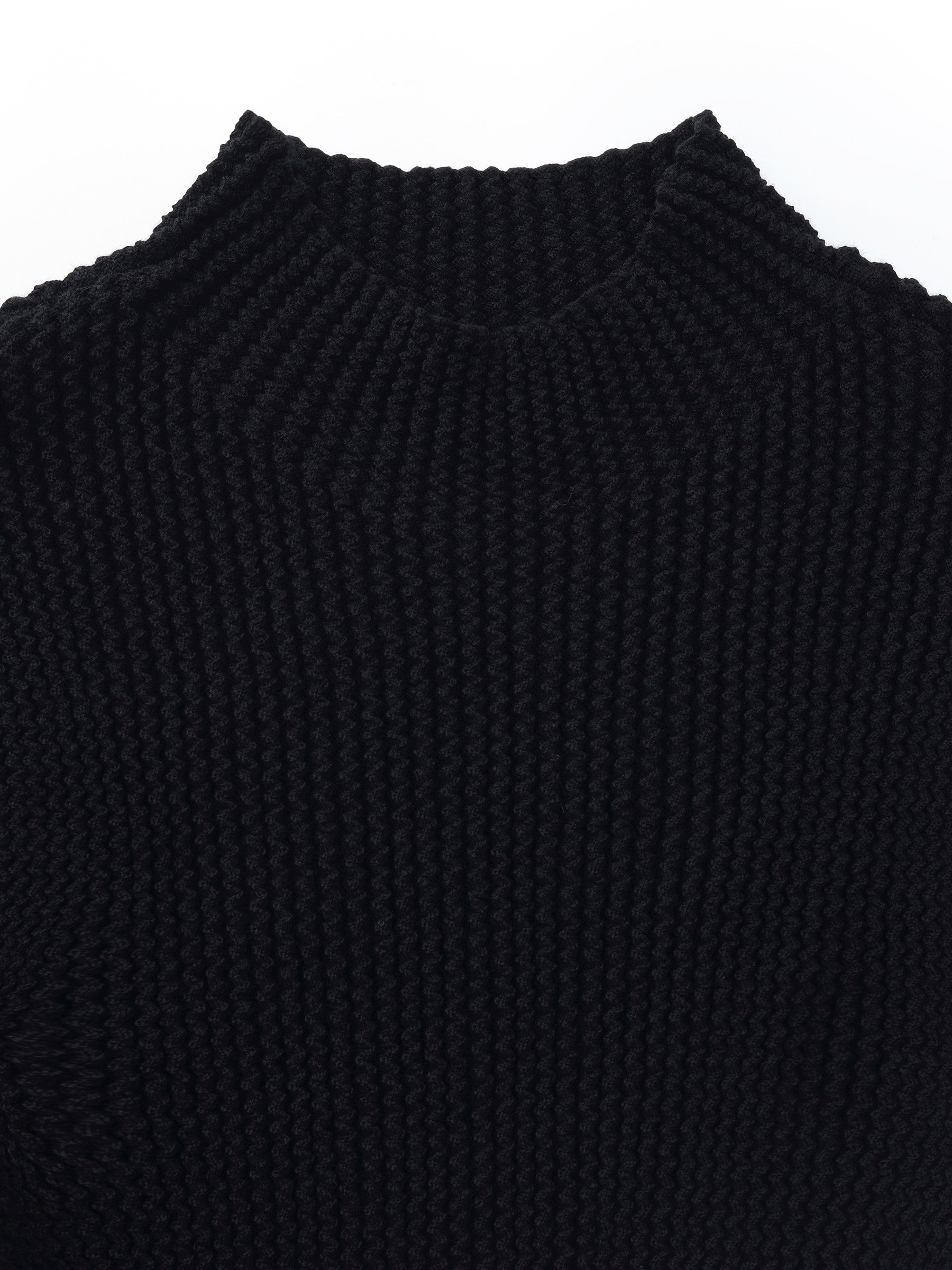 100% Machine Washable Wool Mock Neck Women Knit Tank Top