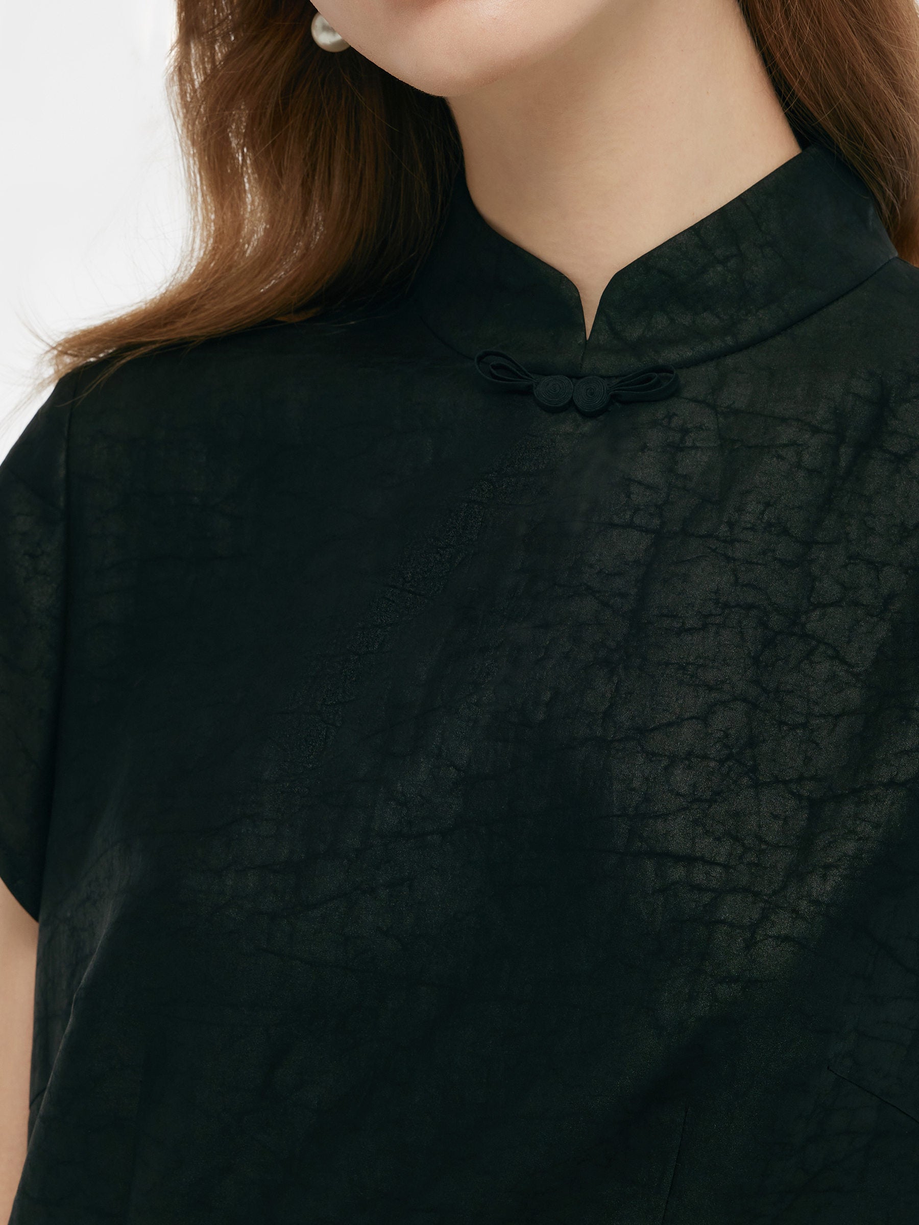 18MM Xiang Yun Silk Women Qipao Mini Dress