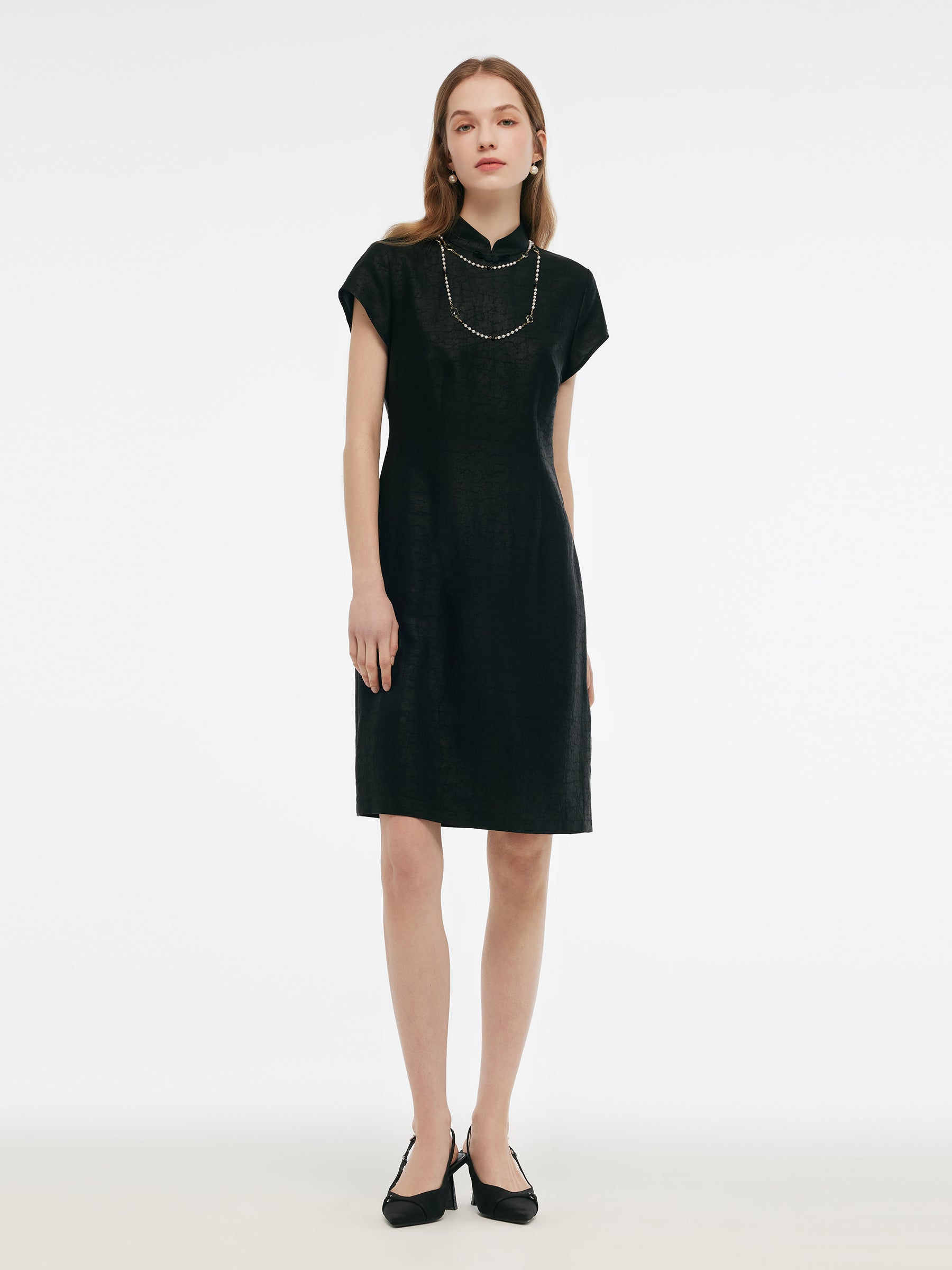 18MM Xiang Yun Silk Women Qipao Mini Dress