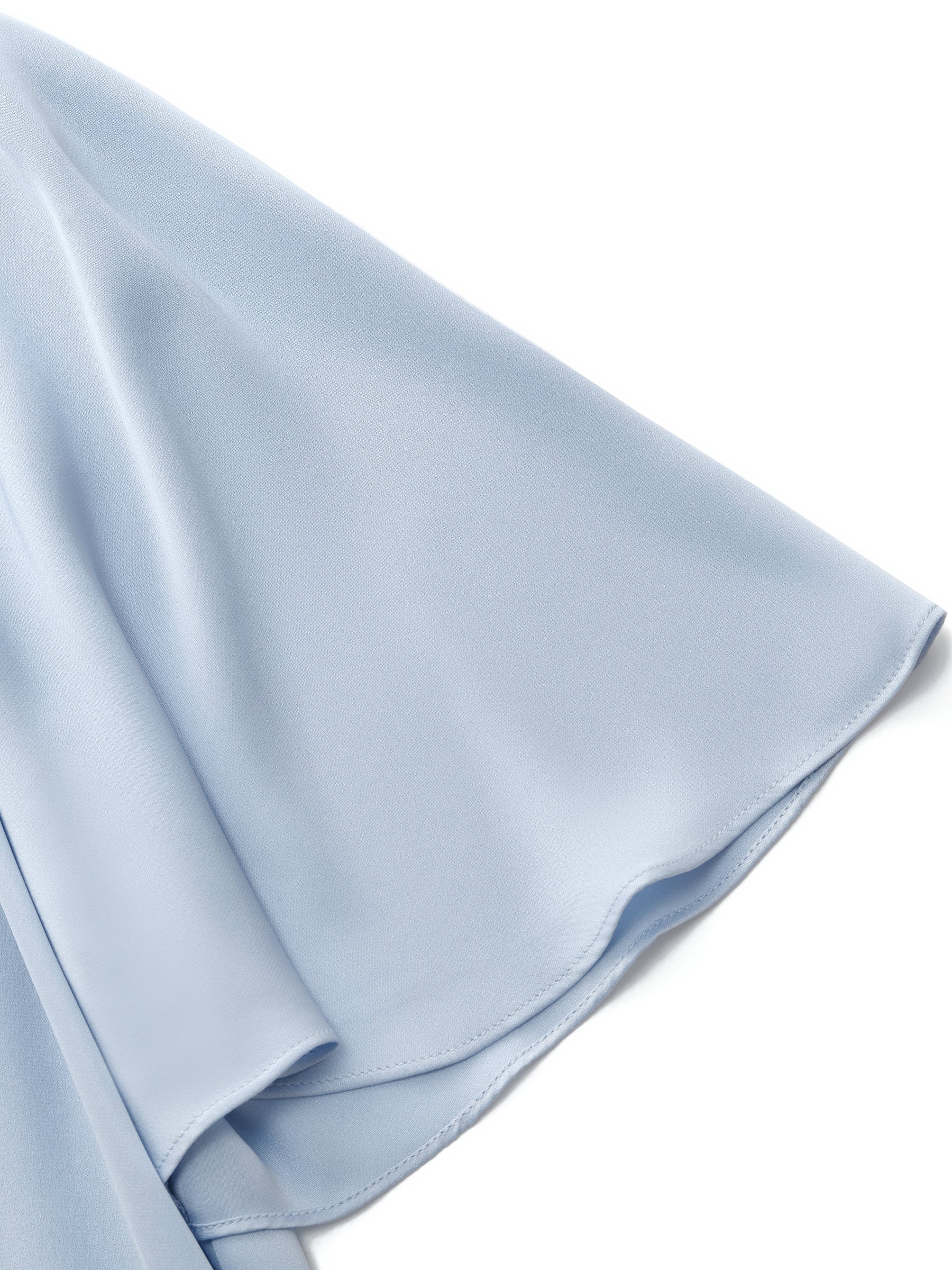 22MM Mulberry Silk Women Ruffle Sleeve Blouse