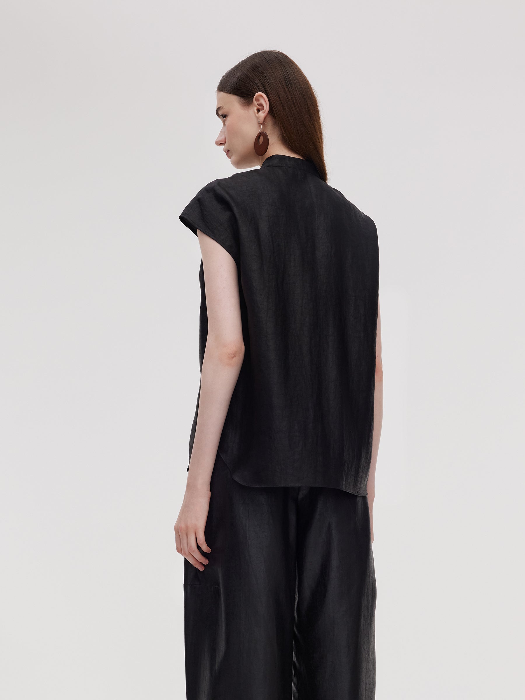 16MM Xiang Yun Silk Women Cap Sleeve Top