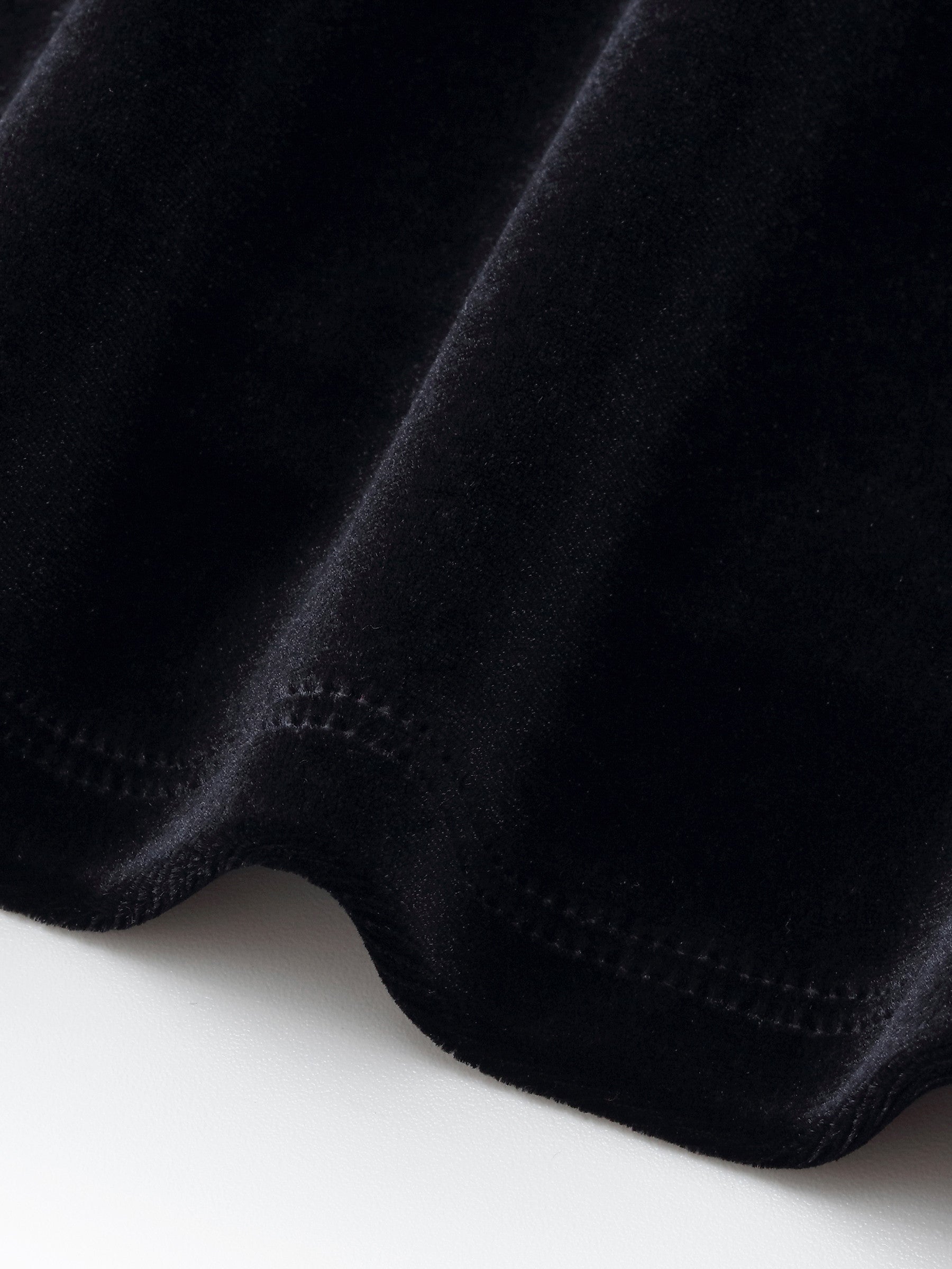 Velvet Patchwork Embroidered Collar Women Mini Dress