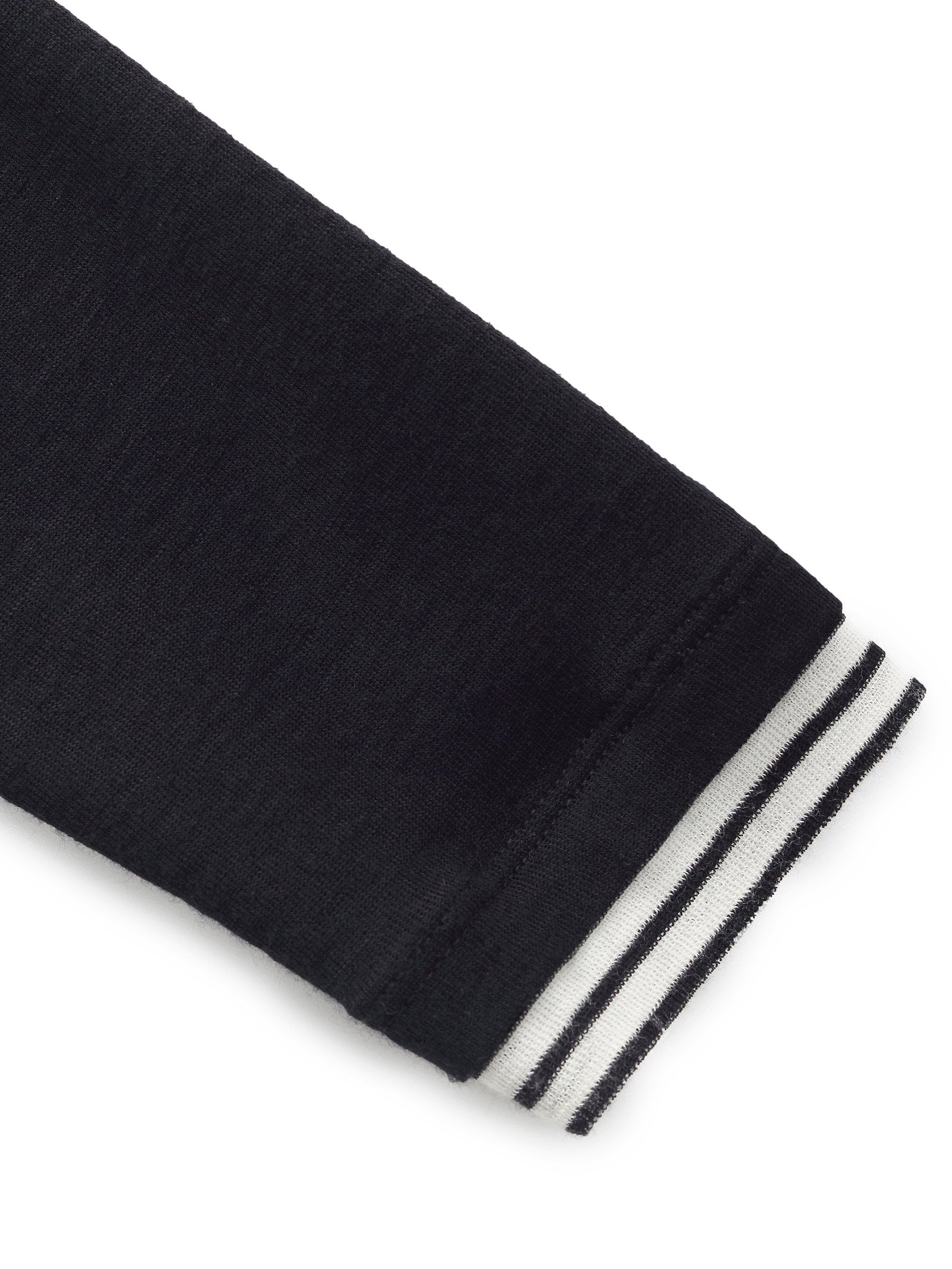 100% Wool Faux Two-Piece Women Knit Top